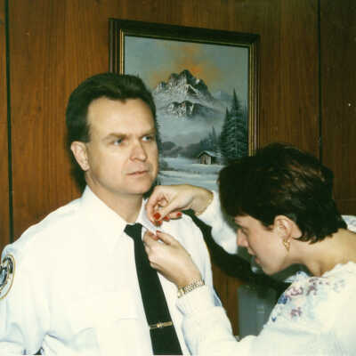 Sergeant David Field and wife Liz