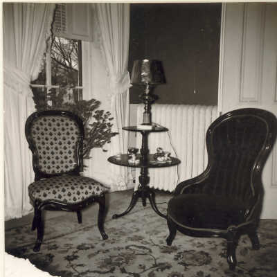 Two corner chairs in Quinlan home
