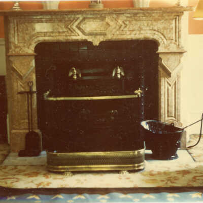 Fireplace in Quinlan home