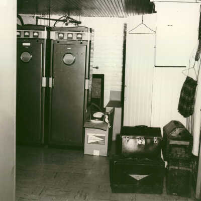 Police department office interior