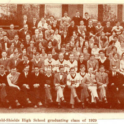 the Deerfield-Shields High School graduating class of 1929
