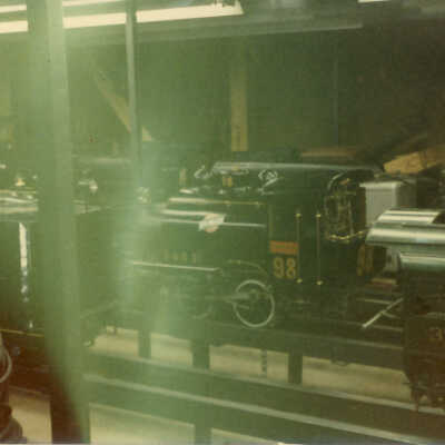 Stanely Wells Collection of Donnelly's Trains at his farm