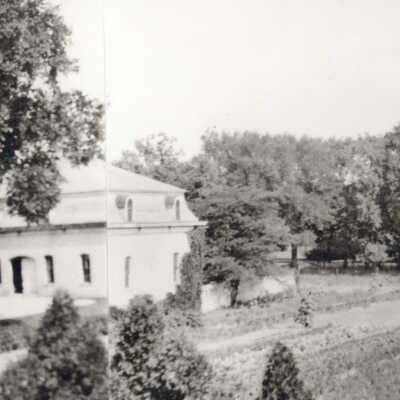 Evergreens coach house panorama