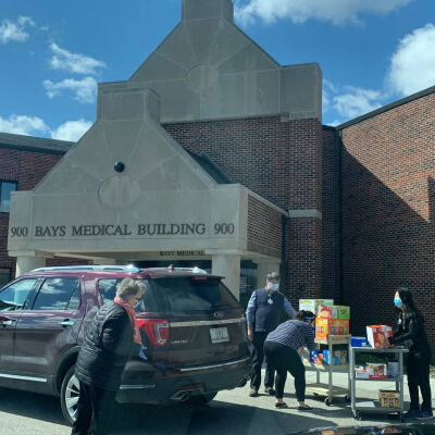"Snack delivery for Lake Forest Hospital"