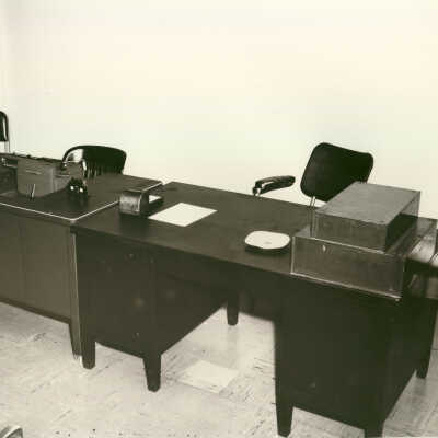 Police department office interior