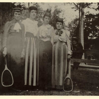 Four Lake Bluff women, ca. 1890