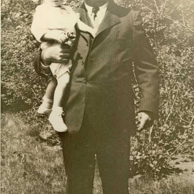 Charles A. Kiddle and grandson William Kiddle, Jr.