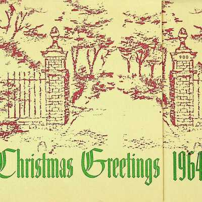 Carroll Family Christmas Card 1964