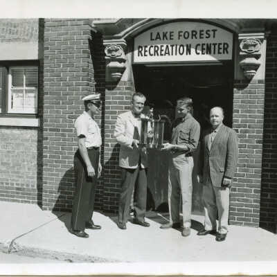 Lake Forest Police Association baseball trophy presentation