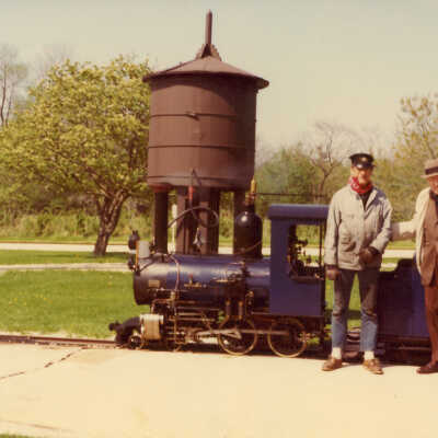 Stanely Wells Collection of Donnelly's Trains at his farm