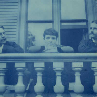 Anna Farwell and brother Walter and friend