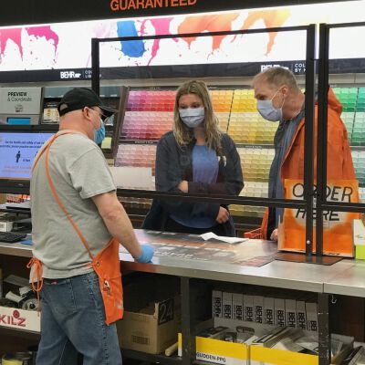 "A day in the life at the paint desk"