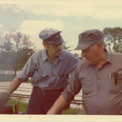 Stanely Wells Collection of Donnelly's Trains at his farm