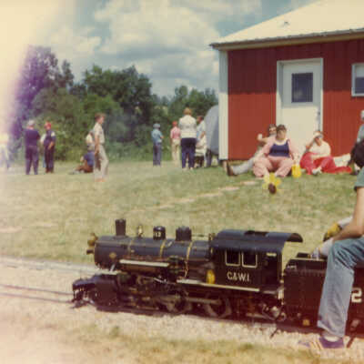 Stanely Wells Collection of Donnelly's Trains at his farm