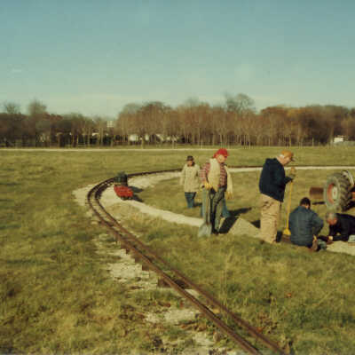 Stanely Wells Collection of Donnelly's Trains at his farm