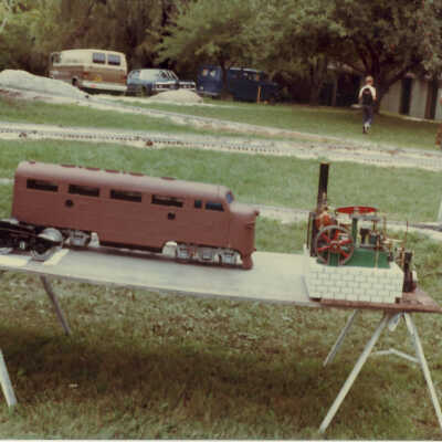 Stanley Wells Collection of Donnelly's Trains at his farm