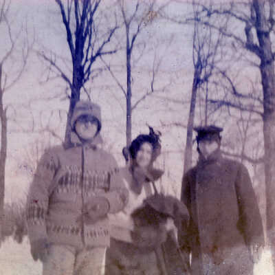 Winter sledding