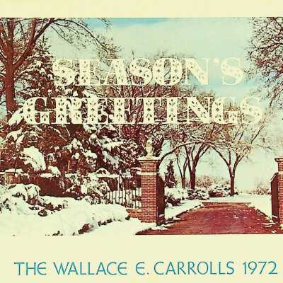 Carroll Family Christmas Card 1972