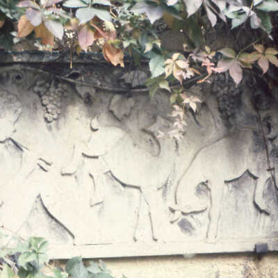Wall relief of Boy and Goats