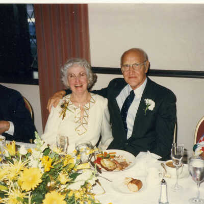 Unidentified people at banquet