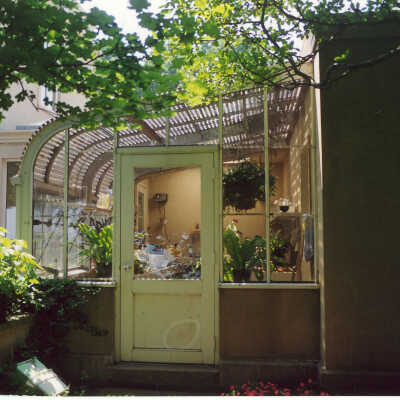 View of the conservatory at the Edward Byron Smith house