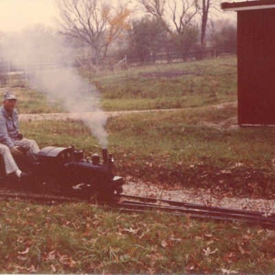 Stanely Wells Collection of Donnelly's Trains at his farm