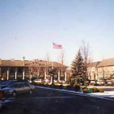 American Flag over Market Square
