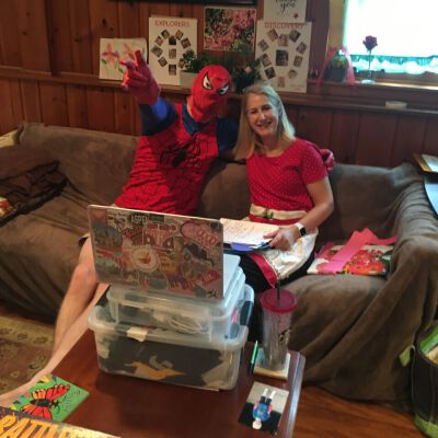"E-learning with Spiderman"