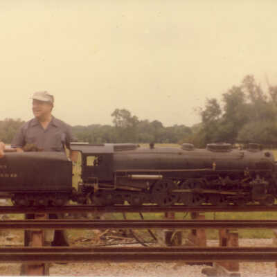 Stanely Wells Collection of Donnelly's Trains at his farm