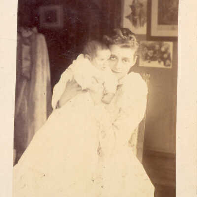 Grace Farwell Winston with baby Farwell Winston