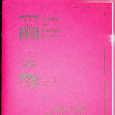 Directory, 1995-96, League of Women Voters of Lake Forest/Lake Bluff