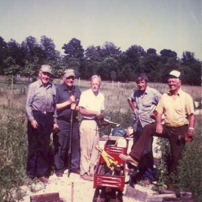 Stanely Wells Collection of Donnelly's Trains at his farm