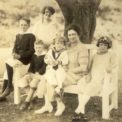 Woman with children