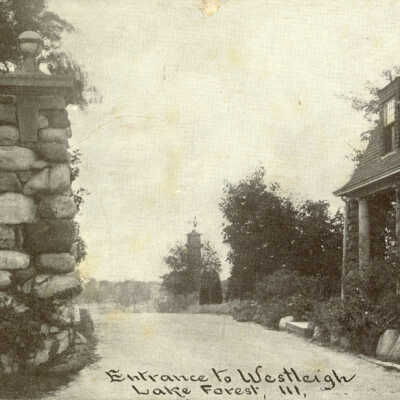 "Entrance to Westleigh. Lake Forest, IL"