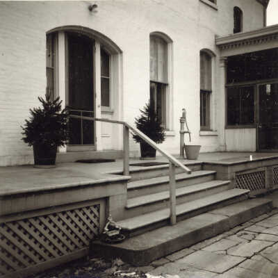 Quinlan home (Evergreens) rear entrance