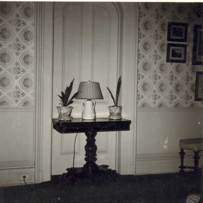 Hall table at Quinlan home