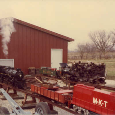 Stanely Wells Collection of Donnelly's Trains at his farm