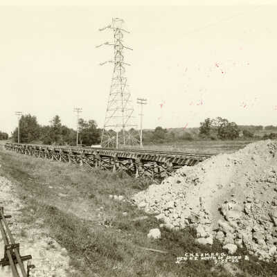 View northeast, north of Skokie Junction