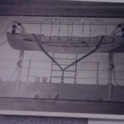 Life boat mural