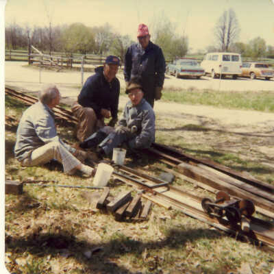 Stanely Wells Collection of Donnelly's Trains at his farm