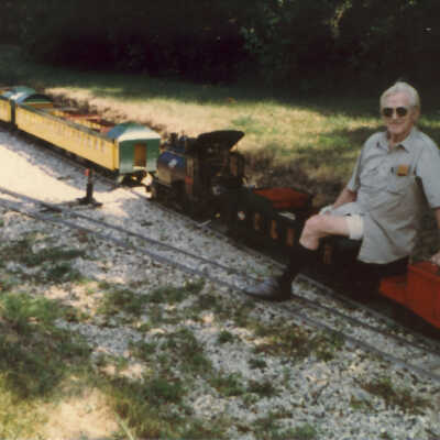 Stanely Wells Collection of Donnelly's Trains at his farm