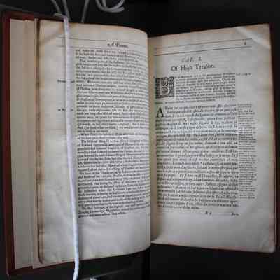 Chapter I: Discusses high treason and punishments