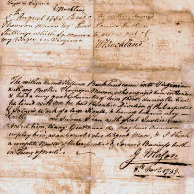 Indenture (verso), William Buckland, 4 August 1755