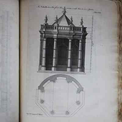 Gothic architecture, improved by rules and proportions. In many grand designs of columns, doors, windows ... With plans, elevations and profiles; geometrically explained. By B. & T. Langley.