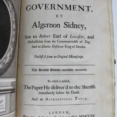 Discourses concerning government, by Algernon Sidney. With his letter, trial, apology, and some memoirs of his life.