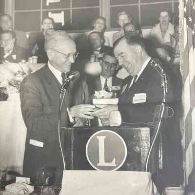 $5 Banquet Sporn and Randolph at Podium