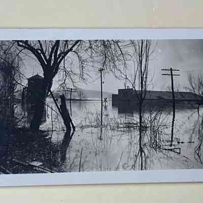 1937 Flood with Water Tank and Saw Mill