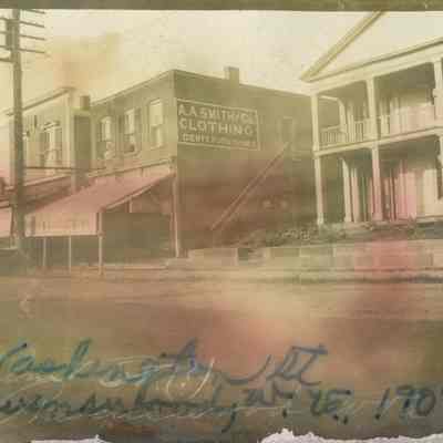 Washington Street, Ravenswood, WV (view of AA Smith and Co Clothing)