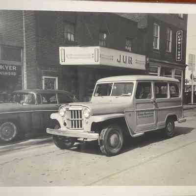 Kaiser Jeep In Front of Jur Theater