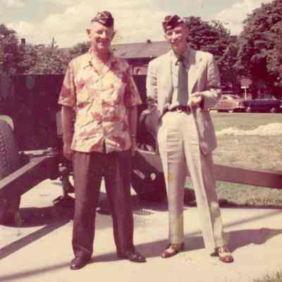 Charlie Fast and Fred Anderson at VFW Event